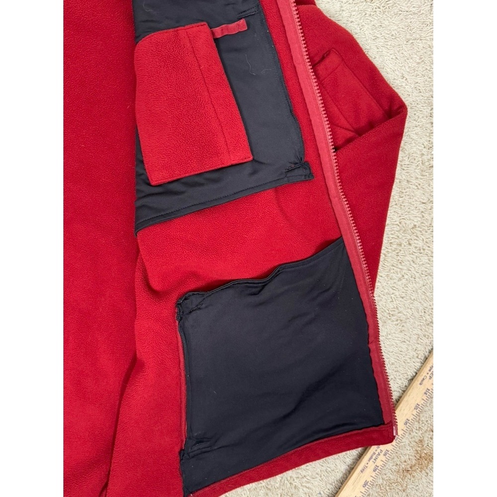 Duluth Trading Shoreman Fleece Windproof Jacket Red Full Zip Size 3X Tall Warm - Picture 11 of 12